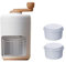 Evzvwruak Manueller Ice Crusher Smoothies Ice Breaker mit 2X Ice Box Mold Shaved Ice Machine für KüChenhelfer Eismixer