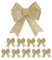 Relaxdays Schleife, 10er Set, große Zierschleife, Geburtstag, Weihnachten, Geschenk, glitzernde Dekoschleifen, Gold