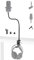Wave 3 Mikrofonarmständer, 61 cm Klemmhalterung, Schwenkhalterung mit Kopfhörerhaken, kompatibel mit Elgato Wave 3, DX USB-Mikrofonen – Mikrofonständer mit 1/4 Gewinde, Clip und 3/8, 5/8 Adapter