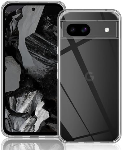 Mayfun Silicone Coque pour Google Pixel 8A, Case de Protection Housse étui Souple TPU Transparent Cover en Silicone Premium, Antichoc Anti-Chute
