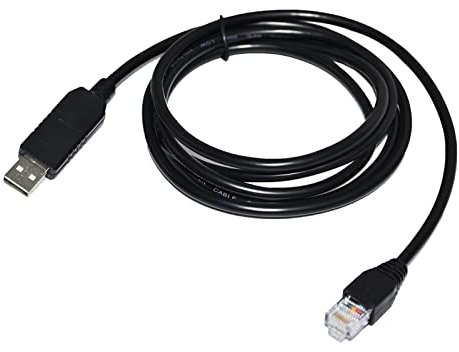 EVURU FTDI USB 2.0 a RS232 RJ45 Cab cat5 Cavo Console Adattatore Compatible with Cisco H3C HP Arba Huawei Juniper Ruijie 3Com Router Switch Switch Firewall(Size:3.6m)