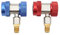 TKSE R134A Connecteur Rapide de Gaz, 2 Pièces R134A AC Climatisation Coupleur Rapide Réglable Connecteur Adaptateur Haut Bas