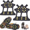 2 Paar Anti Rutsch Schuhspikes Winter, Steigeisen, Schuhkrallen mit 10 Zähnen, Spikes für Schuhe für Wandern, Schnee, EIS, Winter Outdoor, Trekking (35-47)