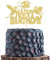SYKYCTCY 1 Pack Dragon Happy Birthday Cake Topper Glitter Fantasy Birthday Cake Pick forMedieval Dragon Theme Baby Shower Kids Birthday Party Cake Decorations Supplies Gold