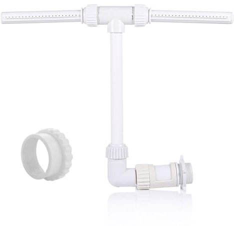 Fontaine de Piscine, Fontaine D'Arrosage De Piscine, Jet d'eau Piscine Fontaine, Accessoires de Piscine à Double Jet, Fontaine Piscine Cascade, Fontaine Cascade Pulvérisateur, avec Adaptateur