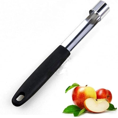 1Pc Black Stainless Steel Core Seed Remover Fruit Pear Corer Easy Twist Kitchen Tool Fruit Vegetable Corers Tools