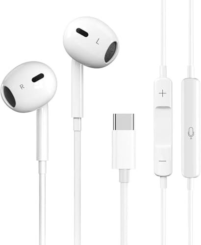 Type C Earphones For Honor 400/400 Lite /400 Pro 5G / X6B/ Magic 7Pro / 70lite / 200 / 200lite/200pro/ 200smart Earbuds Wired Digital HiFi Stereo in-Ear Bass Earbud USB C Headphones (MF-202)
