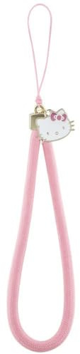 CG MOBILE Hello Kitty Nylon-Kätzchenkopf-Handyanhänger (Pink)