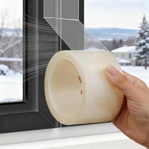 Dichtungsband Selbstklebend für Türen Fenster, 5 CM x 18 M Transparentes Dichtungsband, Winddichtes Klebeband, Selbstklebend Dichtungs Band, Sealing Tape Waterproof, für Abdichten Verschiedener Fugen