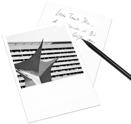 Postkarte Dresden im Retro-Stil - Motiv: Völkerverständigung