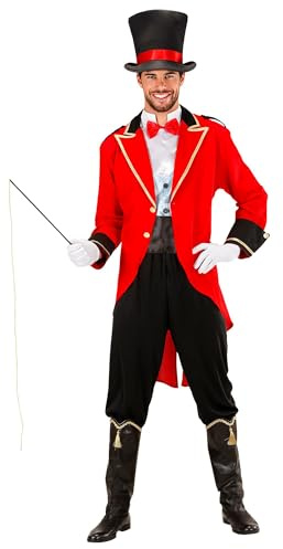 Widmann - Animal camper, jacket, vest with shirt and bow tie, trousers, hat, whip, carnival, theme party