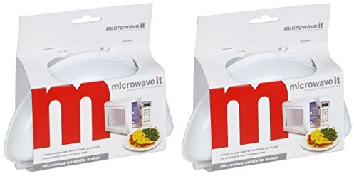 Microwave it 2 x Plastic Microwave Omelette Maker