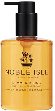 Noble Isle Shower Gel | Luxury Bath & Body Wash For Men & Women | Vegan Friendly, Real Perfume, Britain In A Bottle | Made In The UK (Summer Rising,250ml)