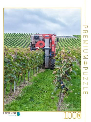 CALVENDO Puzzle Vollernter bei der Weinlese | 1000 Teile Lege-Größe 48 x 64 cm Foto-Puzzle für glückliche Stunden