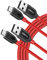 Anker PowerLine+ USB-C auf USB-A, doppelt geflochtenes Nylon-Schnellladekabel, 1,8 m, für Samsung Galaxy S9/S9+/S8/S8+/Note 8, MacBook, LG V20/G5/G6 und mehr (Doppelpack, 1,8 m, rot)