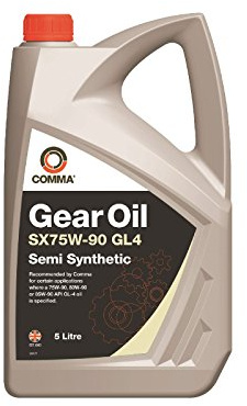 COMMA GEAR OIL SX75W90 GL4 5L