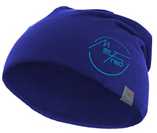 Max & Fred Funktionsmütze Bamboo Ocean Blue - Elastisches, atmungsaktives Beanie aus Bambus - Hypoallergen & mit Thermo-Effekt - Einheitsgröße für Herren, Blau