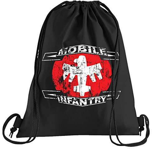 T-Shirt People Mobile Infantry Trooper Starship Sportbeutel – bedruckter Beutel – eine schöne Sport-Tasche Beutel mit Kordeln