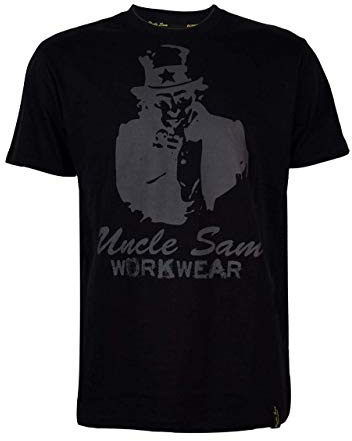 Uncle Sam Bekleidung T-Shirt schwarz schwarz m