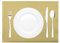 Mank Tischset aus Airlaid Uni | Tischsets 40 x 30 cm für Gastronomie und Feiern |100 Stück (Gold)