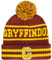 Concept One Harry Potter Beanie Mütze Hogwarts Collegiate Winter Knit Cap mit Manschette und Pom, Gryffindor, Einheitsgröße