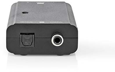 Digital Audio Converter - 2-Weg - Anschlüsse - Eingang: 1x S/PDIF (RCA) Buchse / 1x TosLink Buchse - Anschlüsse - Ausgang: 2X Cinch Buchse - Handbuch - Schwarz