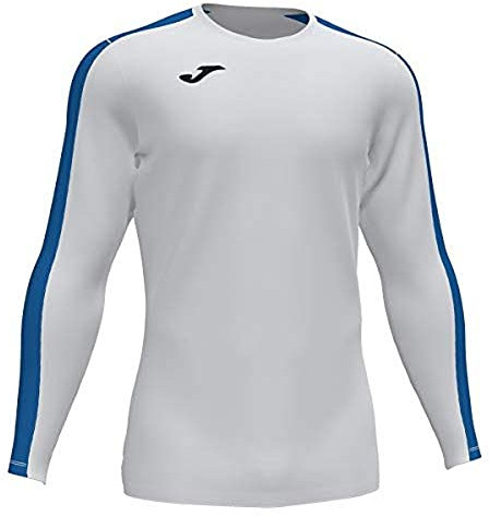 Joma Academy Camiseta Juego Manga Larga, Hombre, Blanco-Royal, M