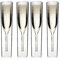 Sansund Lot de 2, 4 ou 6 flûtes à champagne à double paroi soufflées à la bouche - Verres réutilisables pour fête de mariage