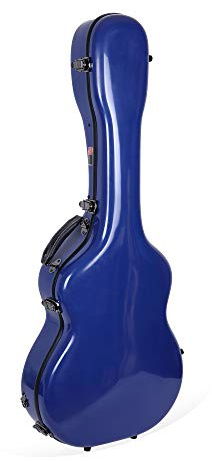 Crossrock Deluxe Fiberglas Koffer für OM, Martin 000 Gitarren (CRF2020OMNVBL)