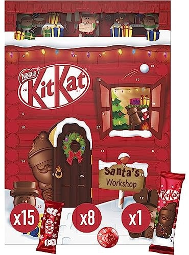 KIT KAT calendario de adviento chocolate con leche 208g