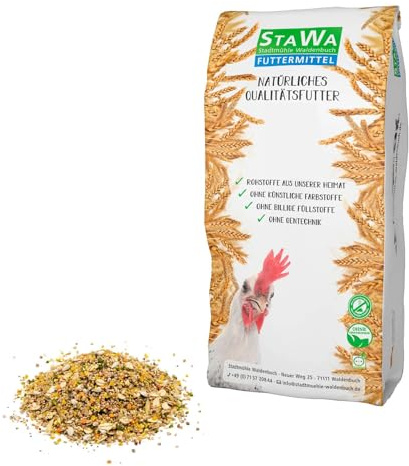 StaWa Wachtelfutter Körnermischung fein geschrotet, ohne künstliche Konservierungs- und Farbstoffe, mit Oregano und Minzöl, 25 kg