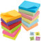1200 Blatt Klebezettel Notizzettel Bunt 50mm x 38mm Selbstklebende Haftnotizzettel Farbige Haftnotizen Notizblöcke Notizblock Klebend 12 Farben Quadratische Sticky Notes für Büro, Schule, Familie