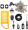 Mikatesi Kit carburateur BR600 pour souffleur à feuilles Stihl BR500 BR550 BR600 BR700 BR 500 550 600 700 remplace Zama C1Q-S183 4282-120-0606 pièces avec 4282 141 03000 Filtre à air. Kit