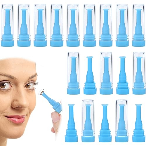 10 Pieces Hard Contact Lens Remover Tool for RGP and Scleral Lenses - Plunger Suction Cup (Blue)