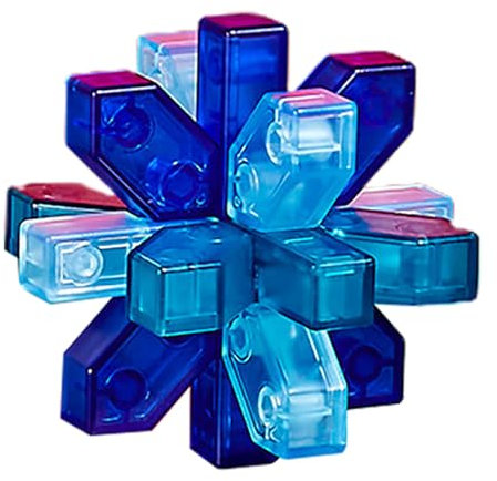 Aznever Luban-Schloss-Puzzle - 3D-Rätsel Schalten Sie das ineinandergreifende Puzzle Kongming Lock frei,3D-Puzzles, Logik-Puzzle, IQ-Test-Spielzeug, Handheld-Puzzlespiele