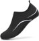 RUOMU Scarpe Scoglio Uomo Donna Scarpette per Scogli Water Shoes Scarpe per Mare Antiscivolo Scarpe Spiaggia Scarpe Acquatiche per Sport Acquatici Parco Acquatico.(Nero,43 EU)