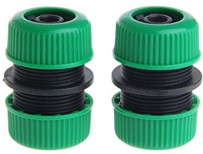 BaoFufc Lot de 2 raccords de tuyau d'arrosage Rallonge Réparation Connecteur Adaptateur Outil Connecteur de Tuyau Adaptateur Jardin Eau Rapide Tuyaux Raccord Double Femelle