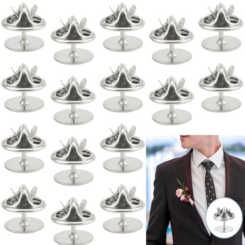 25 Stück Schmetterling Pin Clutch, Verschlüsse Butterfly Clips Pin, Schmetterling Kupplung für DIY, Krawatten, Jacken, Hüte, Taschen, Anstecker