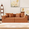 VASOENY 200 X 90 cm Modernes Loveseat Sofa, Cordgewebe 2 Sitzer Sofa, Bequemes 2 Sitzer Couch mit 2 Kissen für Wohnzimmer, Schlafzimmer, Büro, Keine Montage erforderlich
