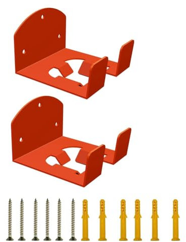 MOLERRI Unkrautvernichter-Aufhänger, Wandmontage, Rasentrimmer-Halterung, Trimmer-Halterung, Robuste Leiterhaken für die Garage, 2 Stück