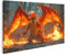 islandburner Bild auf Leinwand Riesiger realistischer Gigantimax Glurak Bilder Wandbilder Poster