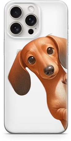 Sunny-Case Handyhülle TPU Transparent Dackel Porträt Illustration Nr.781 Haustier Pet Hund Hündin Welpe Bumper Hülle kompatibel mit iPhone 11 pro