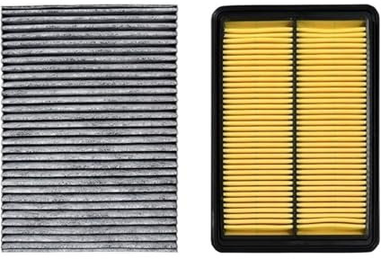 Auto-Luftfilter Auto-Luftfilter + Innenraumfilter, 2-teiliges Set/Passend for Nissan Qashqai J11 2013-2019 1.2L 1.6L 2.0L Modellfilter OEM 165464BA1A 272774BA0A Luftfilter Für PKW(2 Pcs Air Filter)