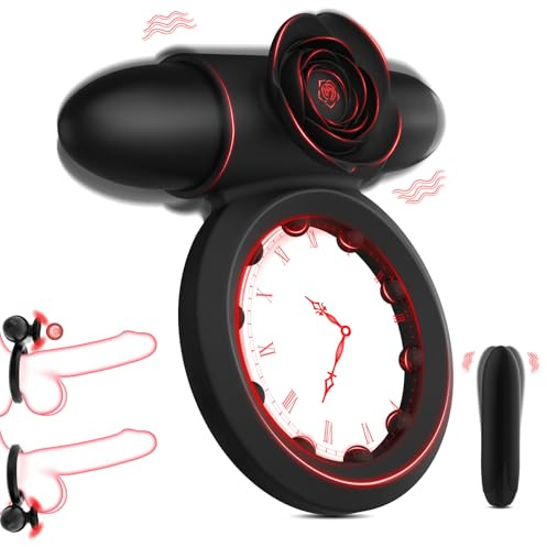 Penisring Vibrator mit Bullet-Vibrator Sex Spielzeug für die Paare Männer, Vibration-Penisringe Sex Toys mit 10 Modi Cockring für Penis Testikel Stimulation, Klitorisstimulator Sexspielzeug für Frauen