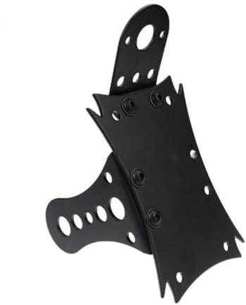 Tail Tidy Motorcycle Number Plate Holder Adjustable Black 3/4 Axle Side Mount License Plate Retro Motorbike Tail Light Holder Bracket For Chopper For Bobber For Cruiser