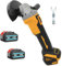 Cordless Angle Grinder,Compatible with Makita 18V Battery, New Upgrades 115mm Power Angle Grinder Tools with 2X 5.5Ah Batteries, 7500RPM Brushless Motor Metal, 1/2'' Cutting Wheels, Flap Disc