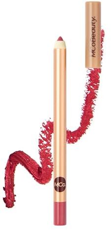 MCoBeauty Perfect Pout Lip Liner - Luxe Pink | Creamy Long Wearing Lip Pencil, Velvety Glide To Shape & Overline, Vegan & Cruelty Free
