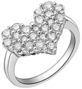 KnSam 18K Au750 Weißgold Trauringe, 1ct Labor Erstellt Diamant Pärchen Ringe Klassiker Rundschliff Weiß, Echter Schmuck Ring Gold 750, Gr.47 (15.0)