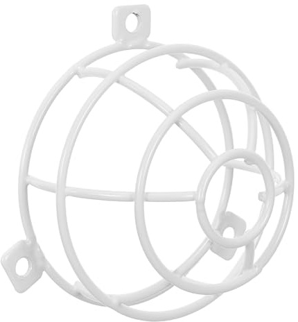 DOITOOL Rauchmelder Schutzabdeckung aus Weißem Eisen mit Explosionsgeschütztem Gitter und Leichtem Design für Gemeinschafts und Gewerbliche Einrichtungen 9,4x9,4x5,9cm