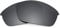 Revant Verres de Rechange Compatibles avec Oakley Flak Jacket, Polarisés, Chrome Noir MirrorShield